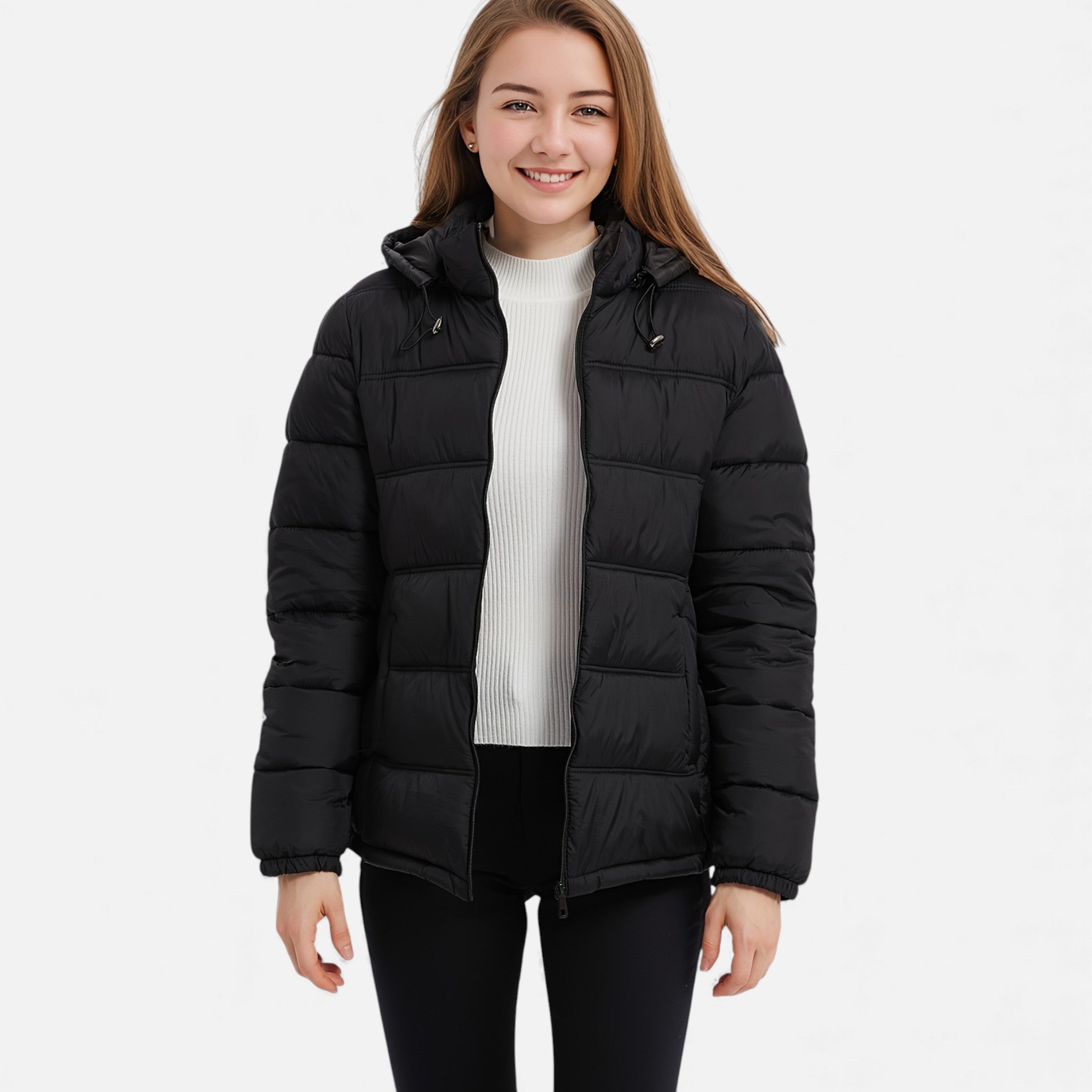 Luzeva | Women’s Heritage Hooded Jacket Timeless Refined Everyday Coat