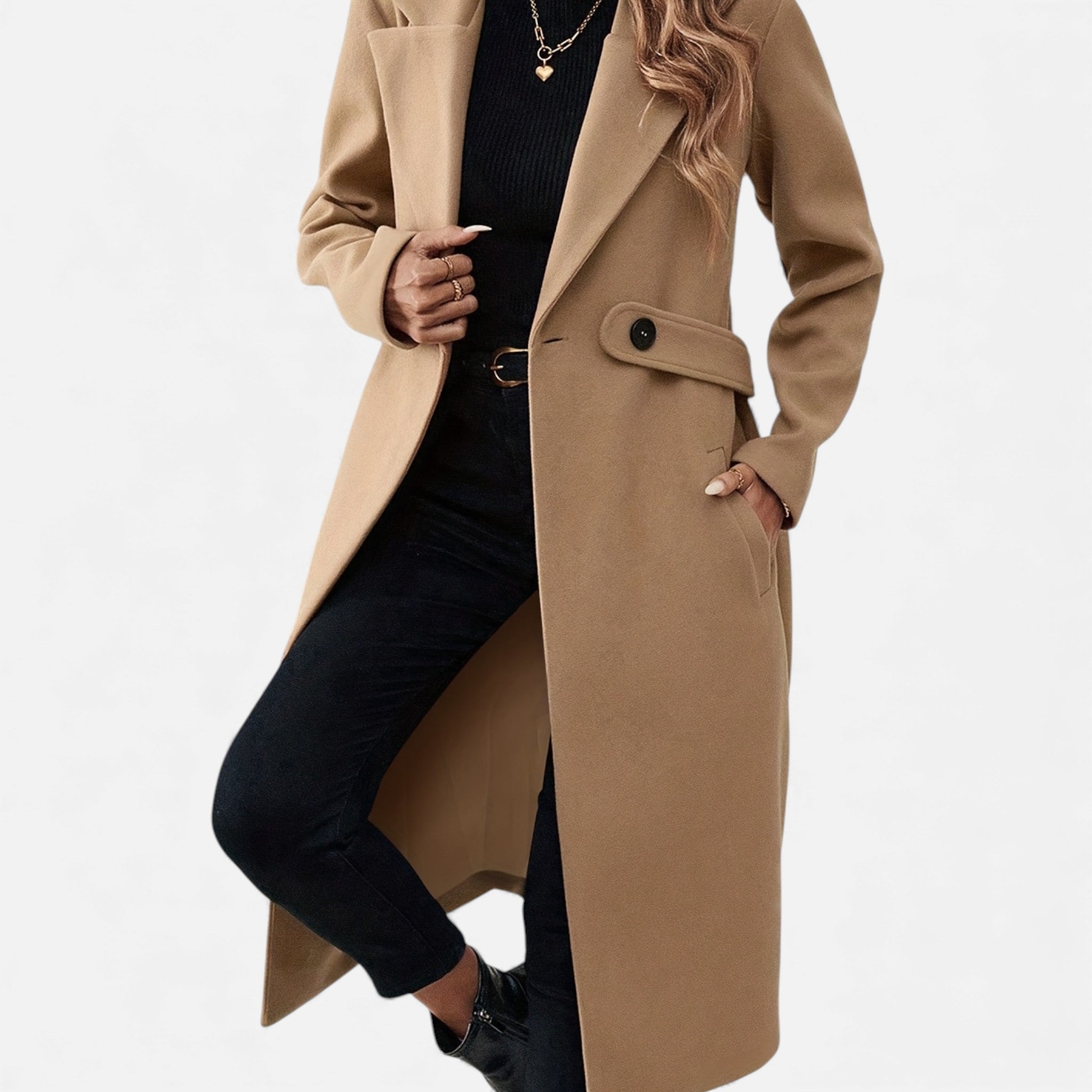 Luzeva | Heritage Women’s Tweed Coat Classic Refined Winter Style