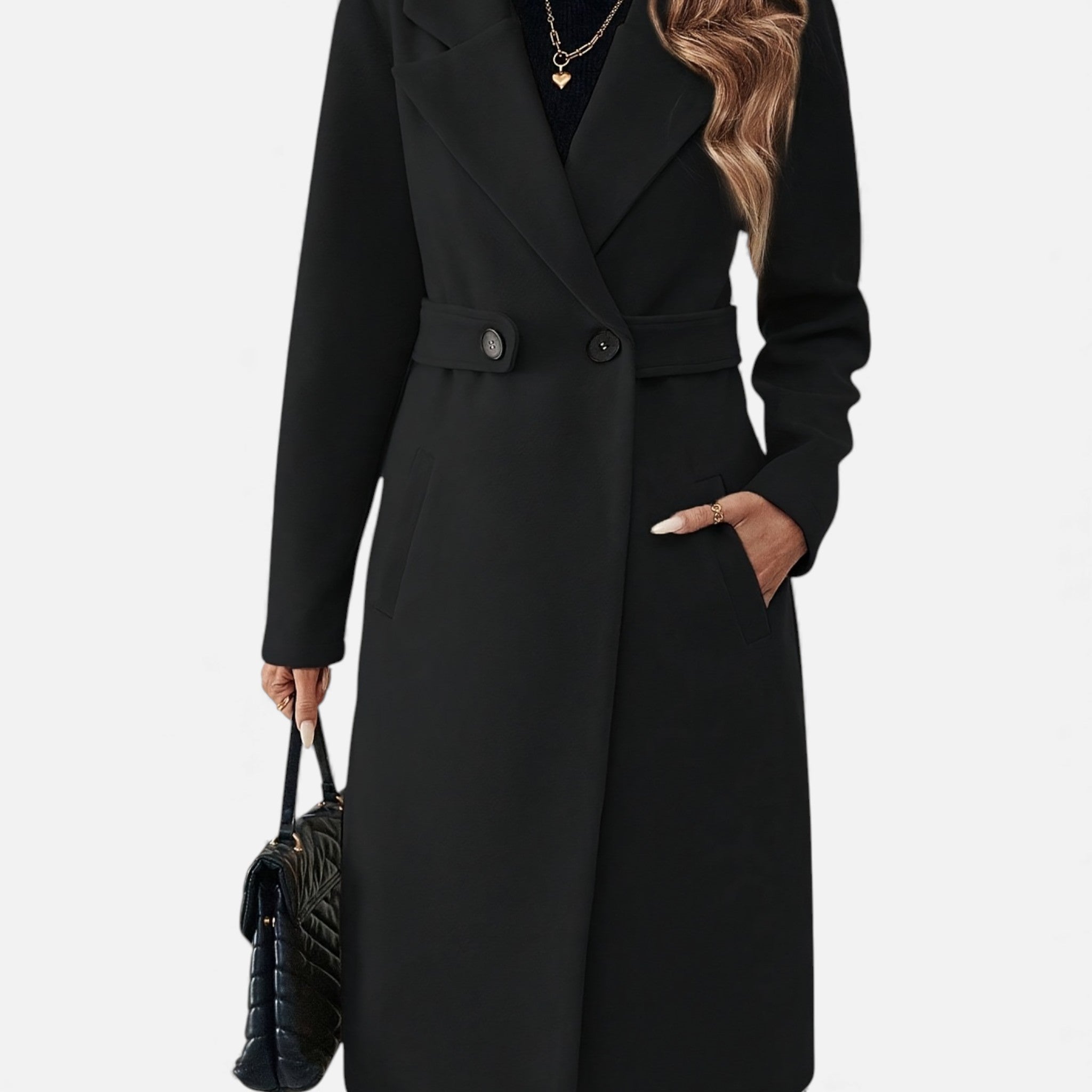Luzeva | Heritage Women’s Tweed Coat Classic Refined Winter Style