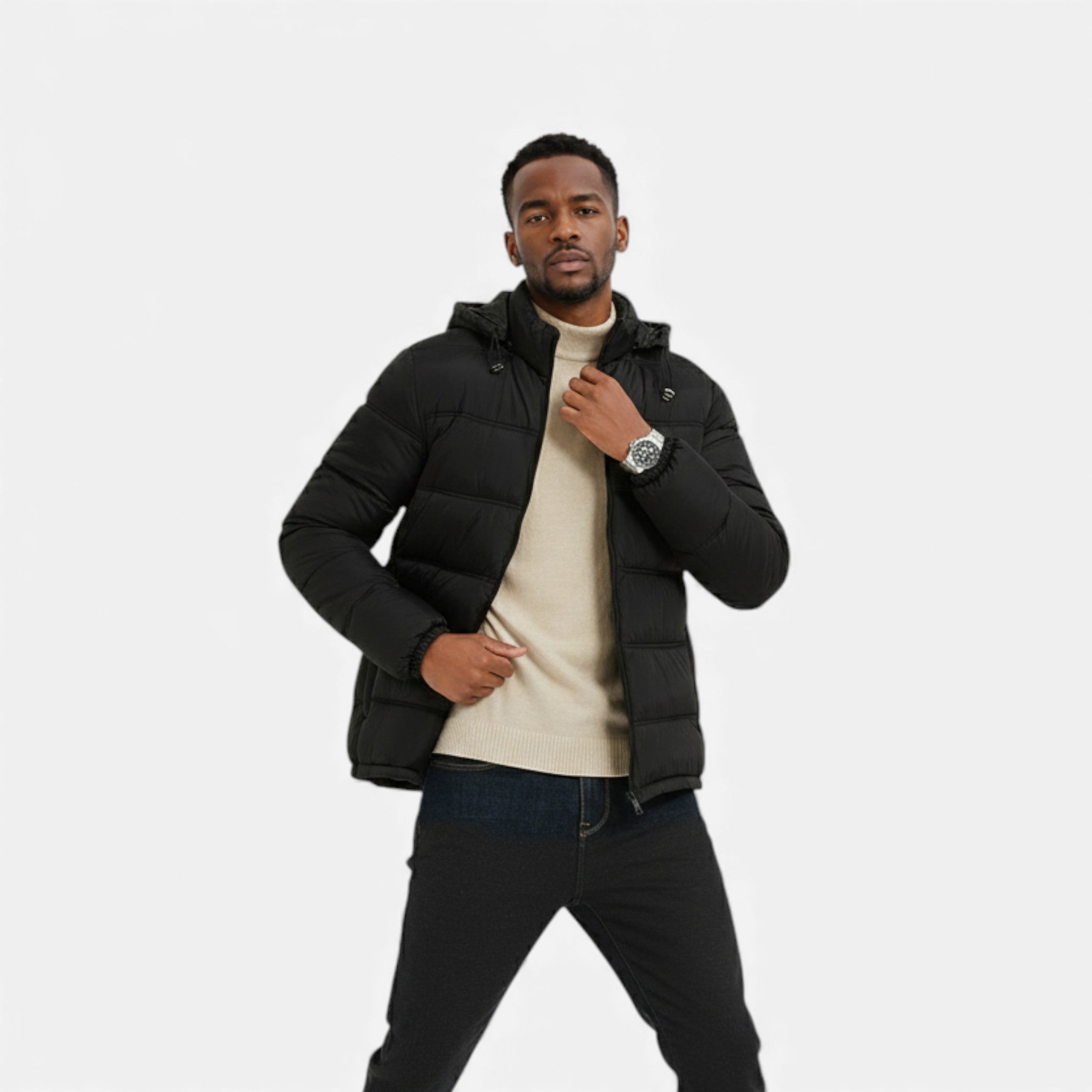 Luzeva | Men’s Quilted Alpine Jacket Timeless Winter Comfort Coat