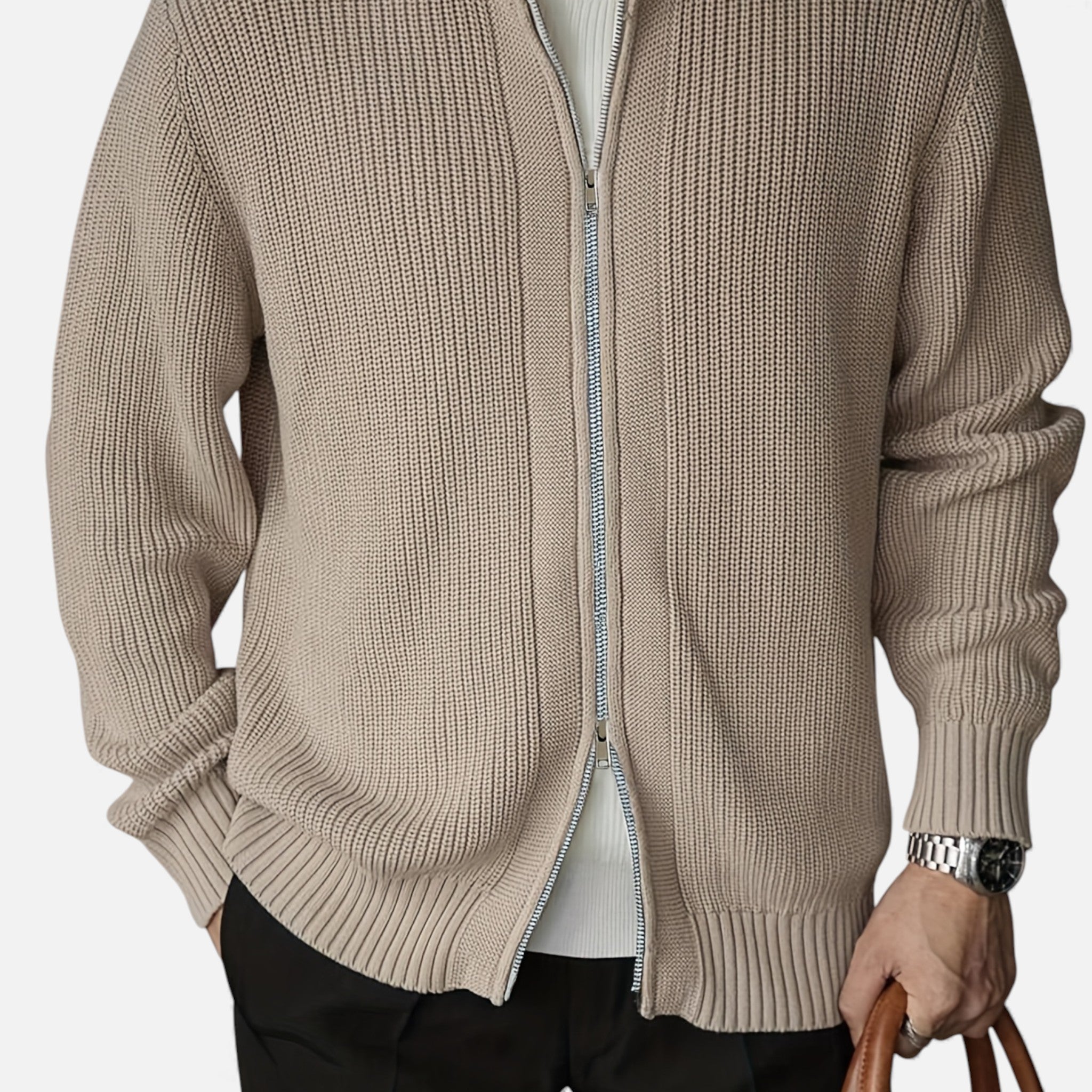 Luzeva | Men's Knit Cardigan Heritage Style Comfortable Fit