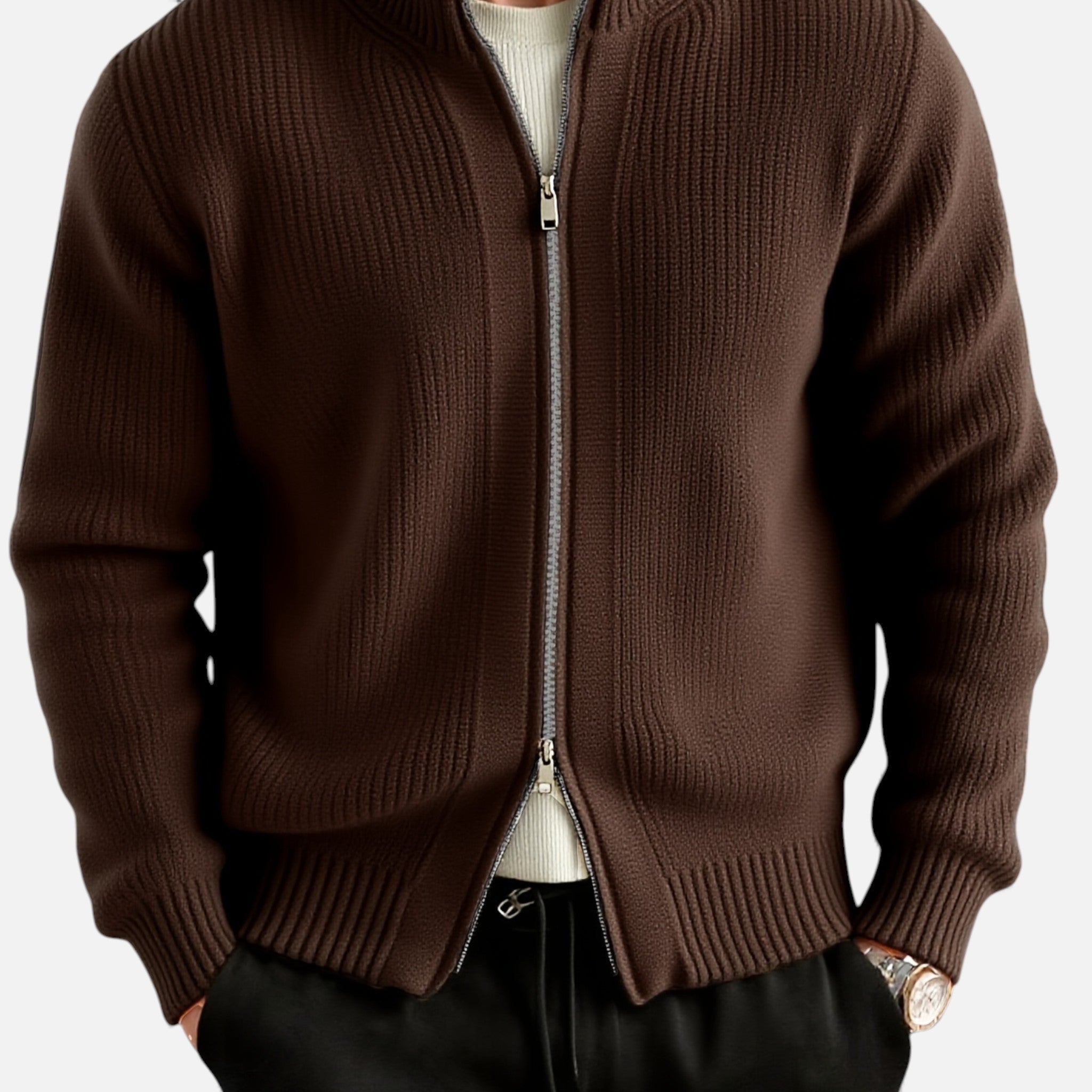 Luzeva | Men's Knit Cardigan Heritage Style Comfortable Fit