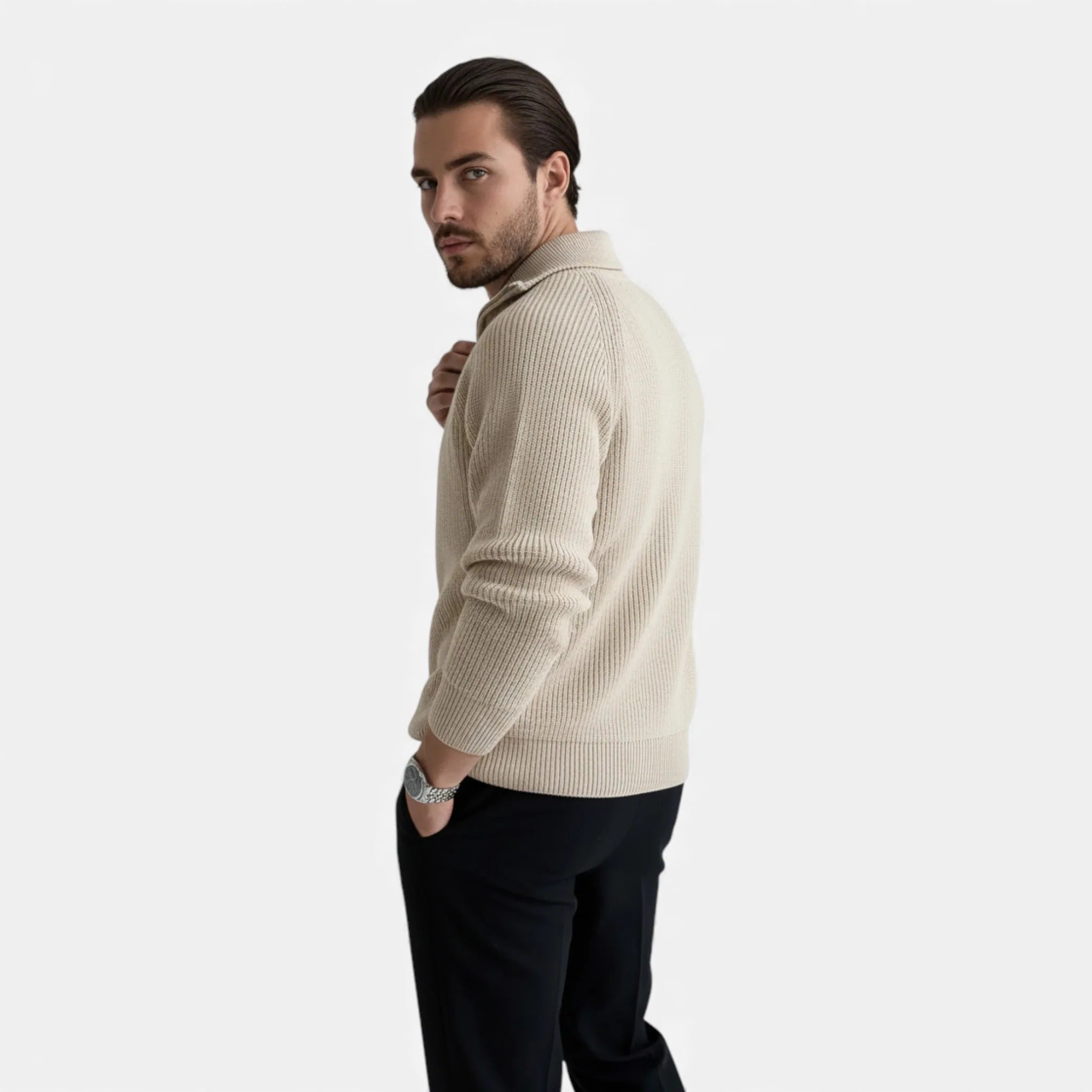 Luzeva | Men’s Heritage Outerwear Zipper Jacket Classic Refined Fit