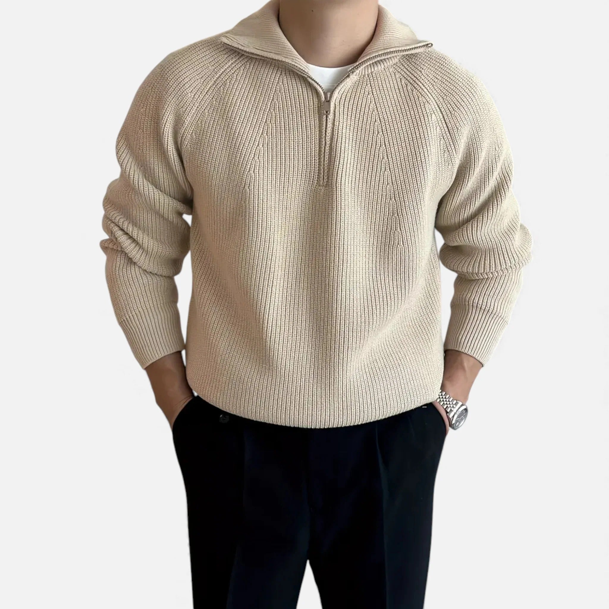 Luzeva | Men’s Heritage Outerwear Zipper Jacket Classic Refined Fit