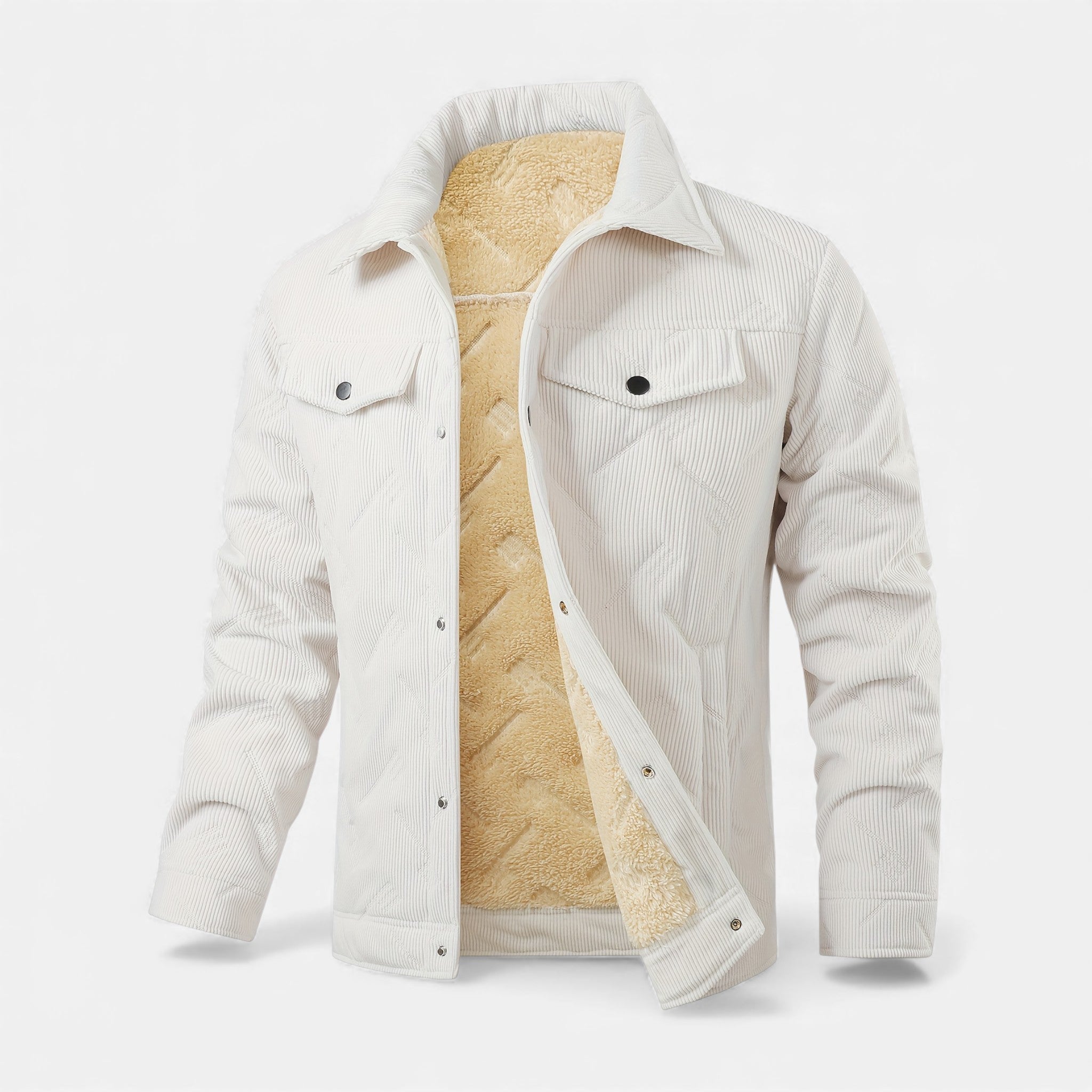 Luzeva | Men’s Heritage Fleece Coat – Winter Classic Elegance