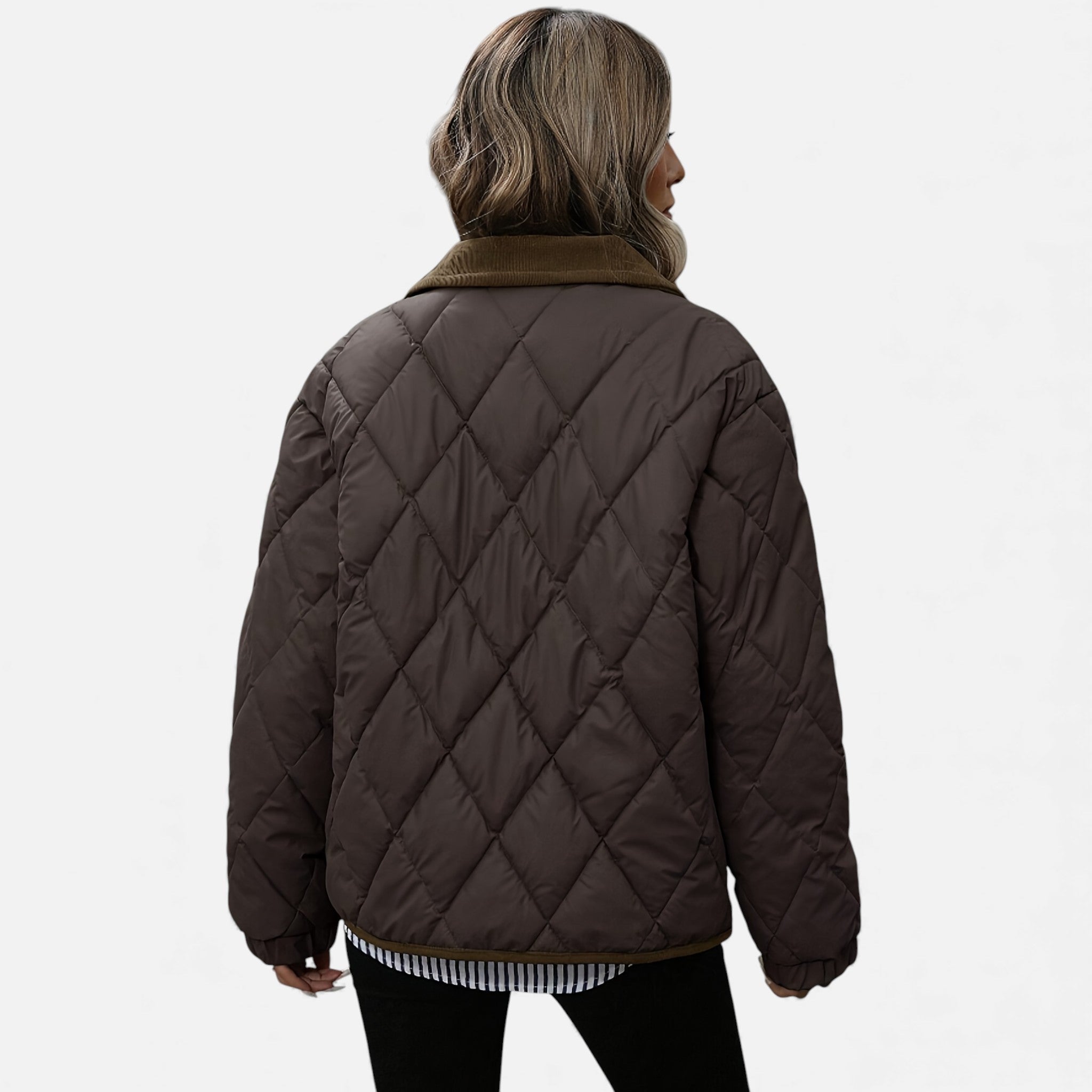 Luzeva | Women’s Rhombus Tweed Jacket